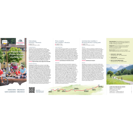 Fahrradweg Innichen - Bruneck