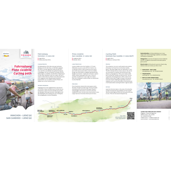 Fahrradweg Innichen - Lienz